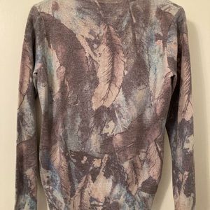 KY Creations Paris Brand Glitter Feather Cardigan